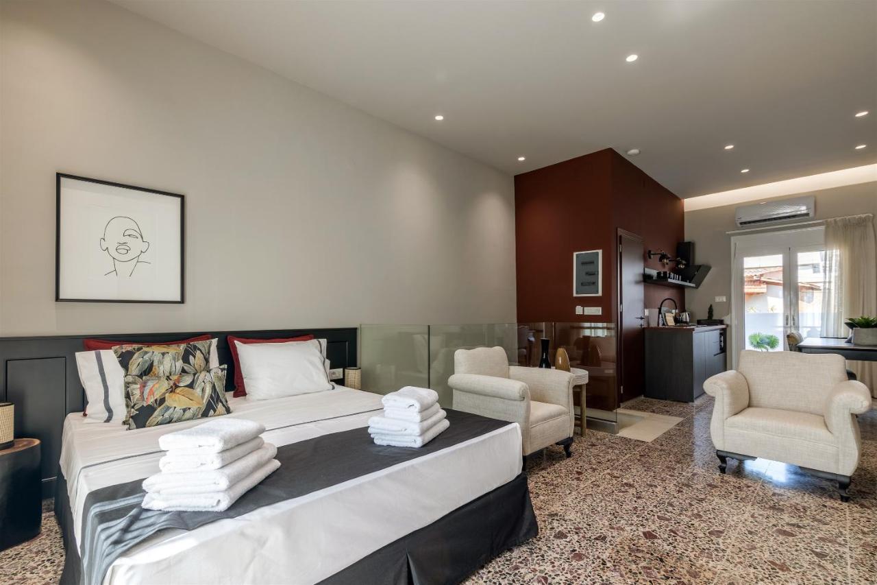 Andrews Luxury Suites Near The Airport Iraklio Exterior foto