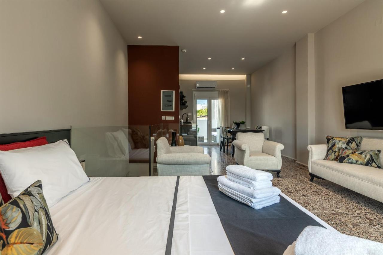 Andrews Luxury Suites Near The Airport Iraklio Exterior foto